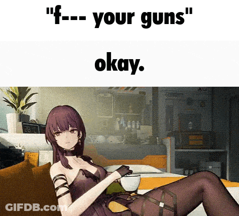 Girl Laying Couch Coffee F-... Your Guns Okay GIF