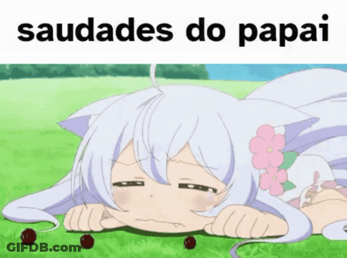 Girl Laying In Grass Saudades Do Papai GIF