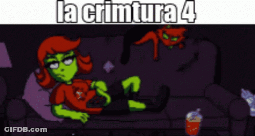 Girl Laying On Couch La Crimtura 4 GIF