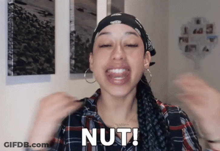 Girl Likes Nut GIF