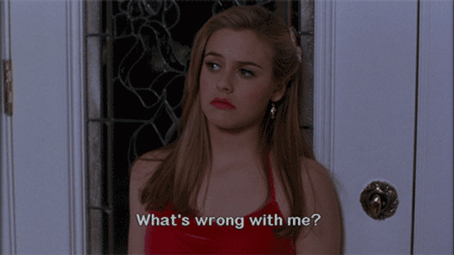 Girl Looking Clueless GIF