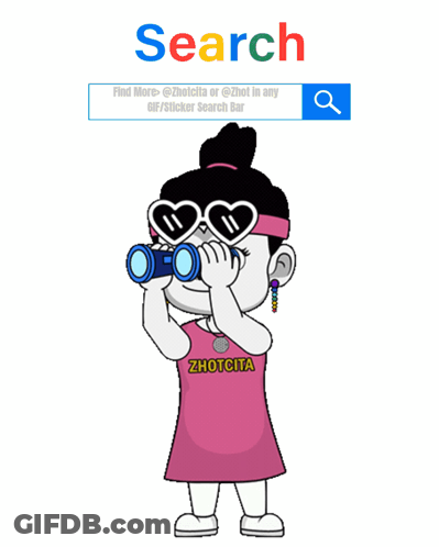 Girl Looking Through Binoculars GIF