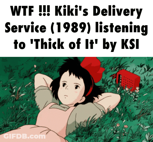 Girl Lying In Grass WTF GIF