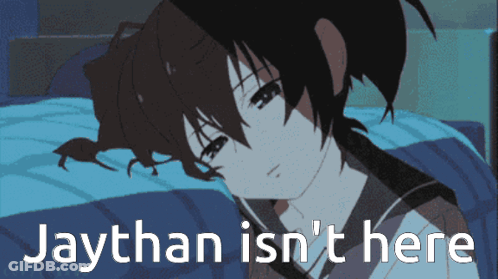 Girl Lying On Bed Saying Jaythan Isn't Here GIF