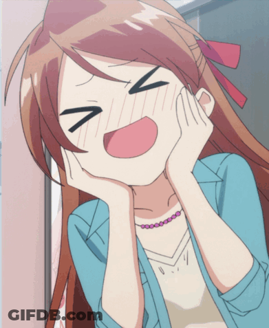 Girl Making Face With Hands GIF