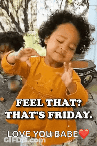 Girl Making Funny Face Saying Feel That Friday GIF