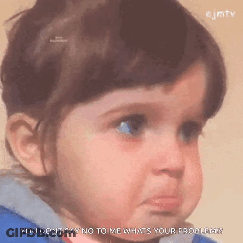 Girl Making Funny Face Saying No GIF