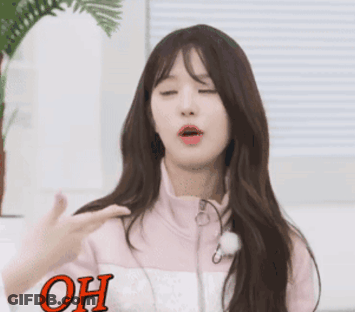 Girl Making Funny Face Saying Oh My God GIF