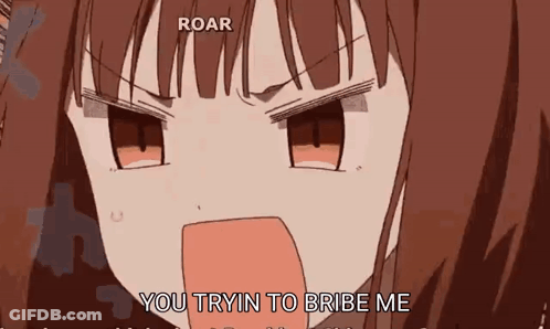 Girl Making Funny Face Saying You Tryin To Bribe Me GIF