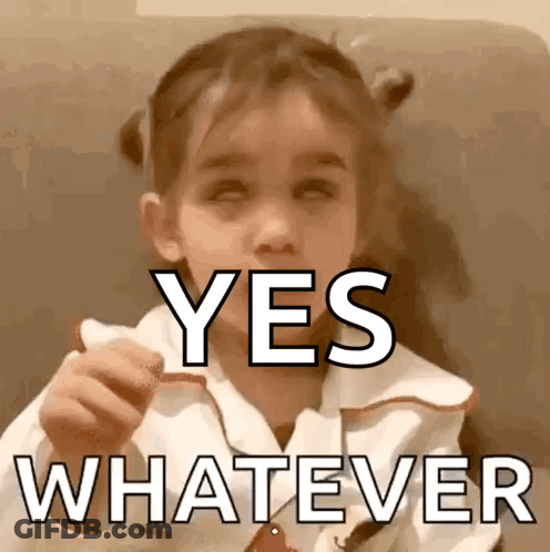 Girl Making Funny Face With Yes Paper GIF