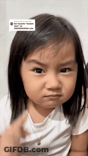 Girl Making Funny Face GIF