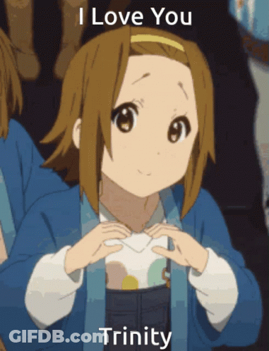 Girl Making Heart Hands Saying I Love You Trinity GIF