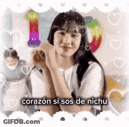 Girl Making Heart Shape Corazon Si Sos De Nichu GIF