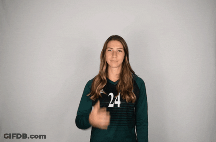 Girl Making Peoples Elbow Pose GIF