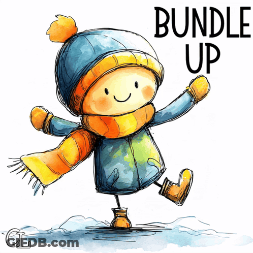 Girl Making Snowman Saying Frosty GIF