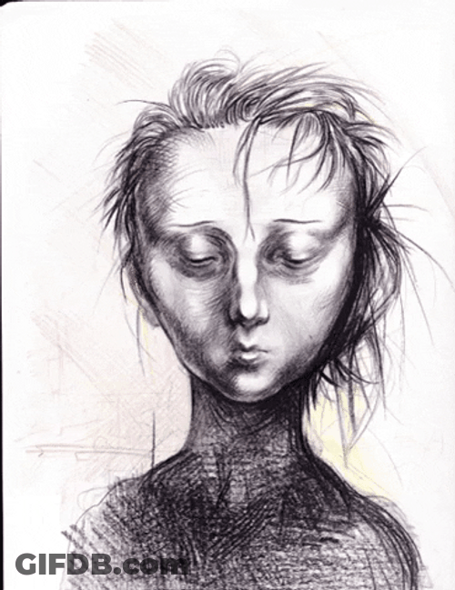 Girl Moving Grunge Pictures GIF