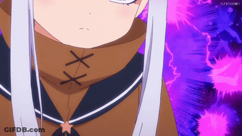 Girl Neck With Funimation Visible GIF