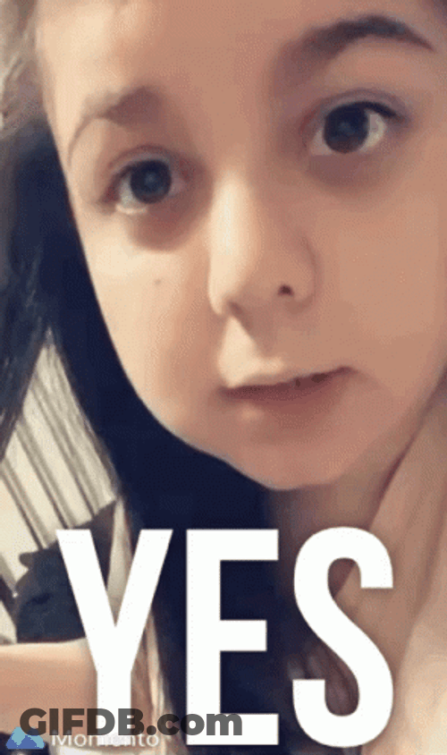 Girl Nod Yes Yes GIF