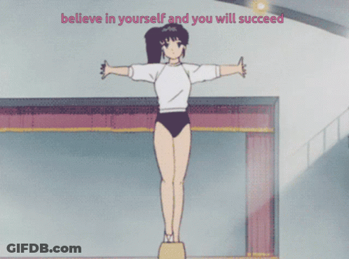 Girl On Balance Beam Believing In Yourself GIF