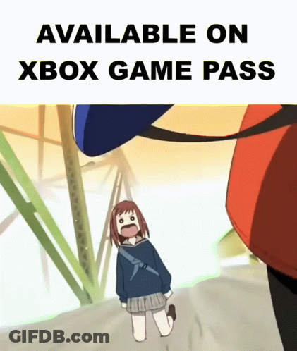 Girl On Knees Xbox Game Pass Ad GIF