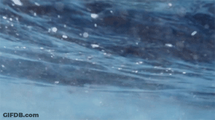 Girl On Small Ocean Waves GIF