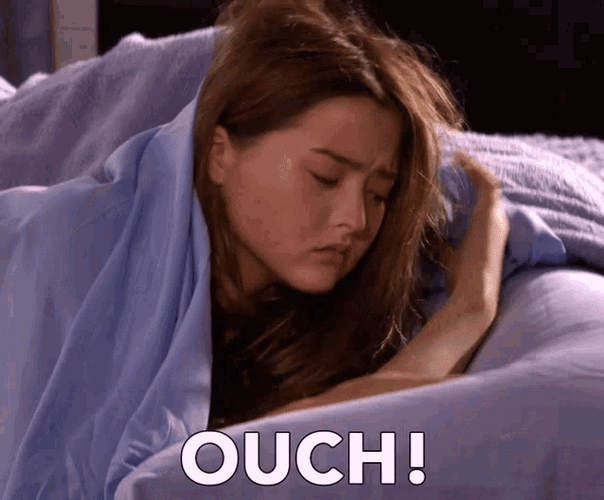 Girl Pain Ouch GIF