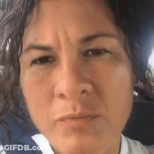 Girl Pensive Squint Expression GIF