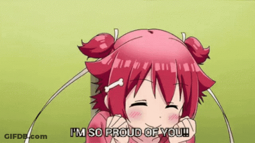 Girl Pigtails Bone Says I'm So Proud GIF