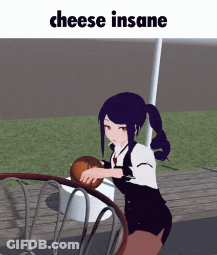 Girl Playing Basketball Saying Cheese Insane GIF