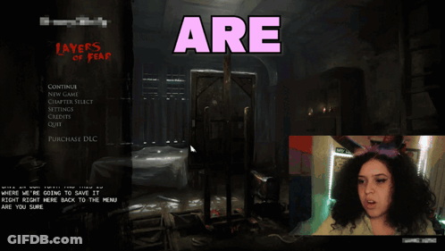 Girl Playing Layers Of Fear GIF