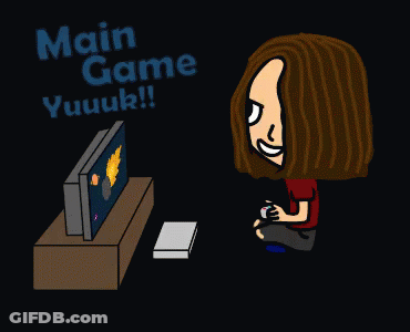 Girl Playing Video Game Main Game Yuuuk GIF