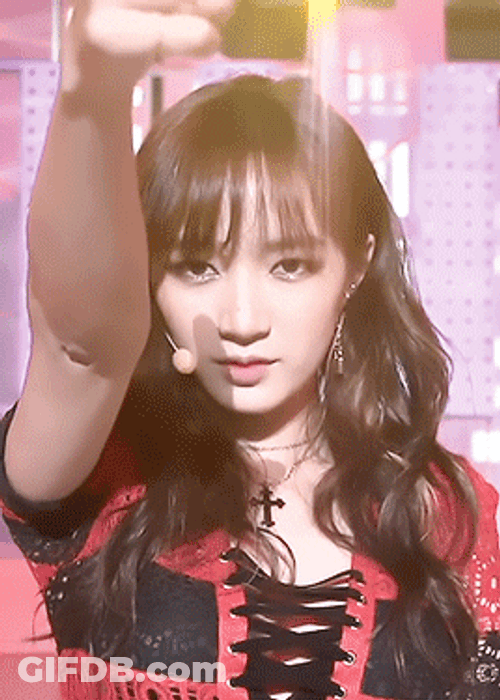 Girl Pointing Finger Gun GIF