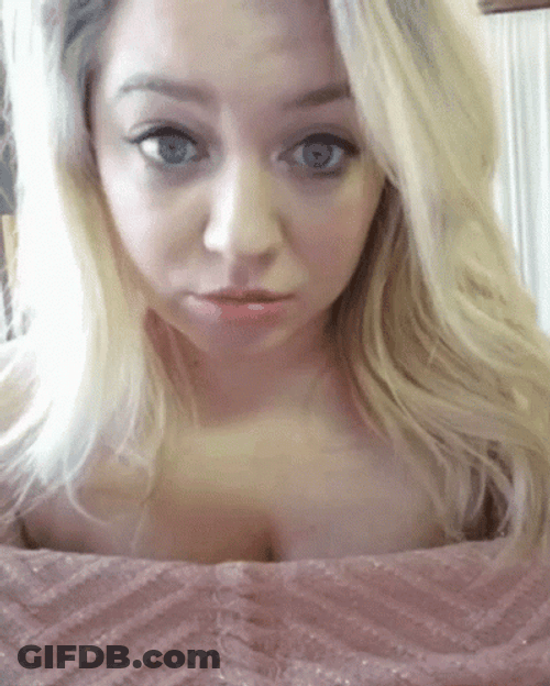 Girl Posing With Pouty Face GIF