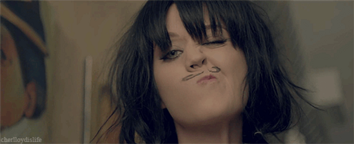 Girl Pouting Lips Funny Faces Expression GIF