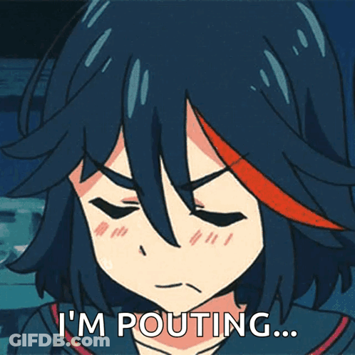 Girl Pouting Saying I'm Pouting GIF