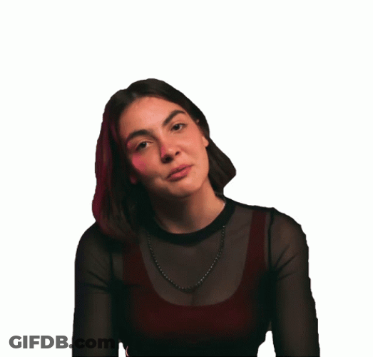 Girl Pouty Lips Holding In Laugh GIF
