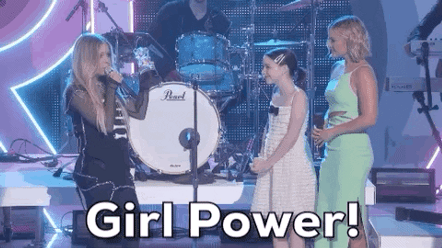Girl Power McKenna Grace Receiving Award GIF