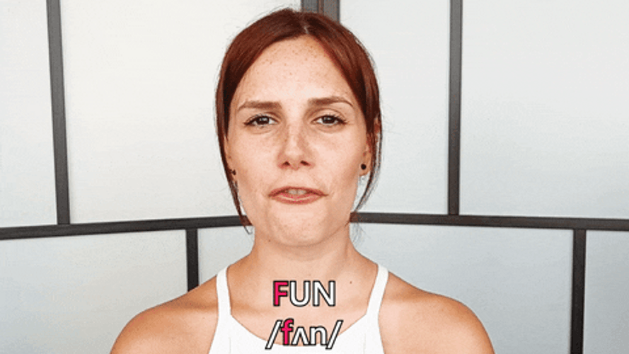 Girl Pronounce Fun GIF