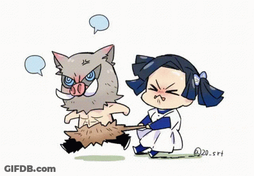Girl Pulling Pig By String GIF