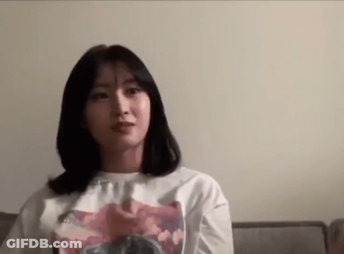 Girl Punch Herself Passed Out Reaction GIF