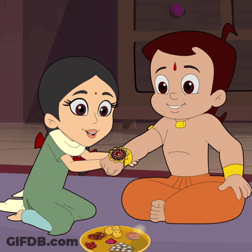 Girl Putting Bracelet On Boy GIF
