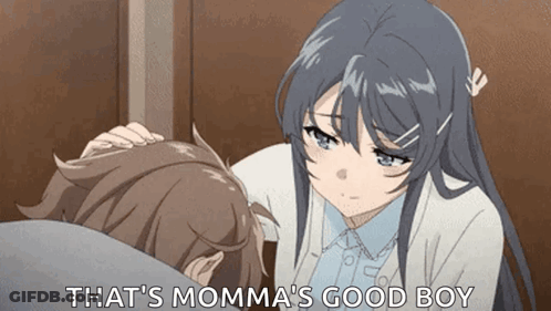 Girl Putting Hand On Boy's Forehead GIF