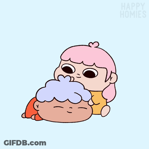 Girl Putting Soap On Another's Head Happy Homies GIF