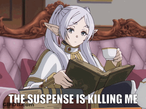 Girl Reading Book With Suspense Is Killing Me GIF