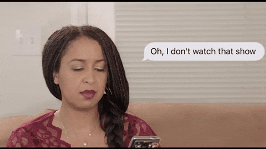 Girl Reading Text Bye GIF