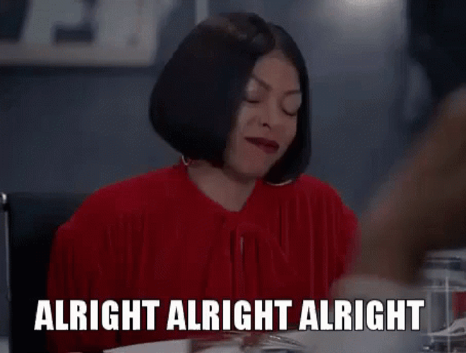Girl Repeating Alright Alright Alright GIF