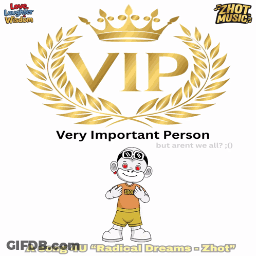Girl Riding Bike In Front Of Crown Saying VIP GIF