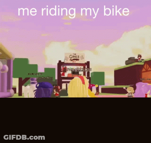 Girl Riding Bike In Gensyoko GIF
