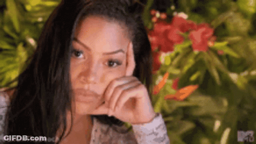 Girl Rolling Eyes Irritated GIF