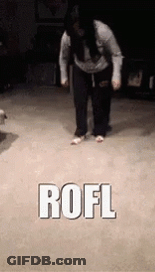 Girl Rolling On The Floor Laughing GIF